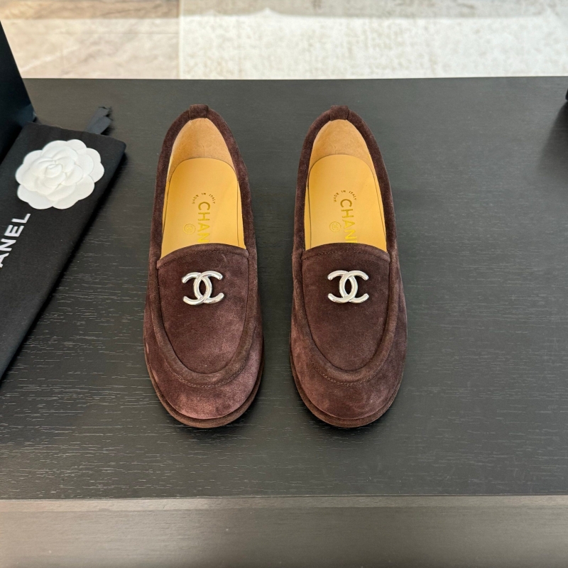 Ch*el leather shoes
